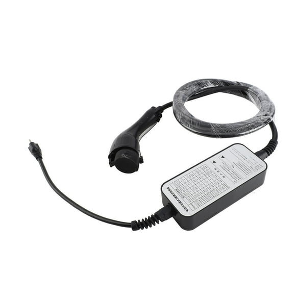 Level 2 EV Charger Cord, Electric Car Charging Adapter Conductivity 5m Long US Plug 100-240V IP55 Waterproof with LCD Display for New Energy Vehicles