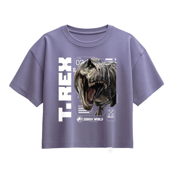 Jurassic World - T-Rex - Youth Girls Boxy T-Shirt