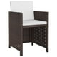 thumbnail image 3 of Conjunto de Comedor de Exterior Casafoyer de Poliratán 5 Piezas Marrón, 3 of 5