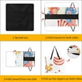 thumbnail image 3 of Patriotic Cat Flowers Flag Fun Outdoor Picnic Blanket, Foldable Waterproof Beach Mat, Portable Beach Blanket for Beach Camping, Hiking, Family Concerts, 3 of 7