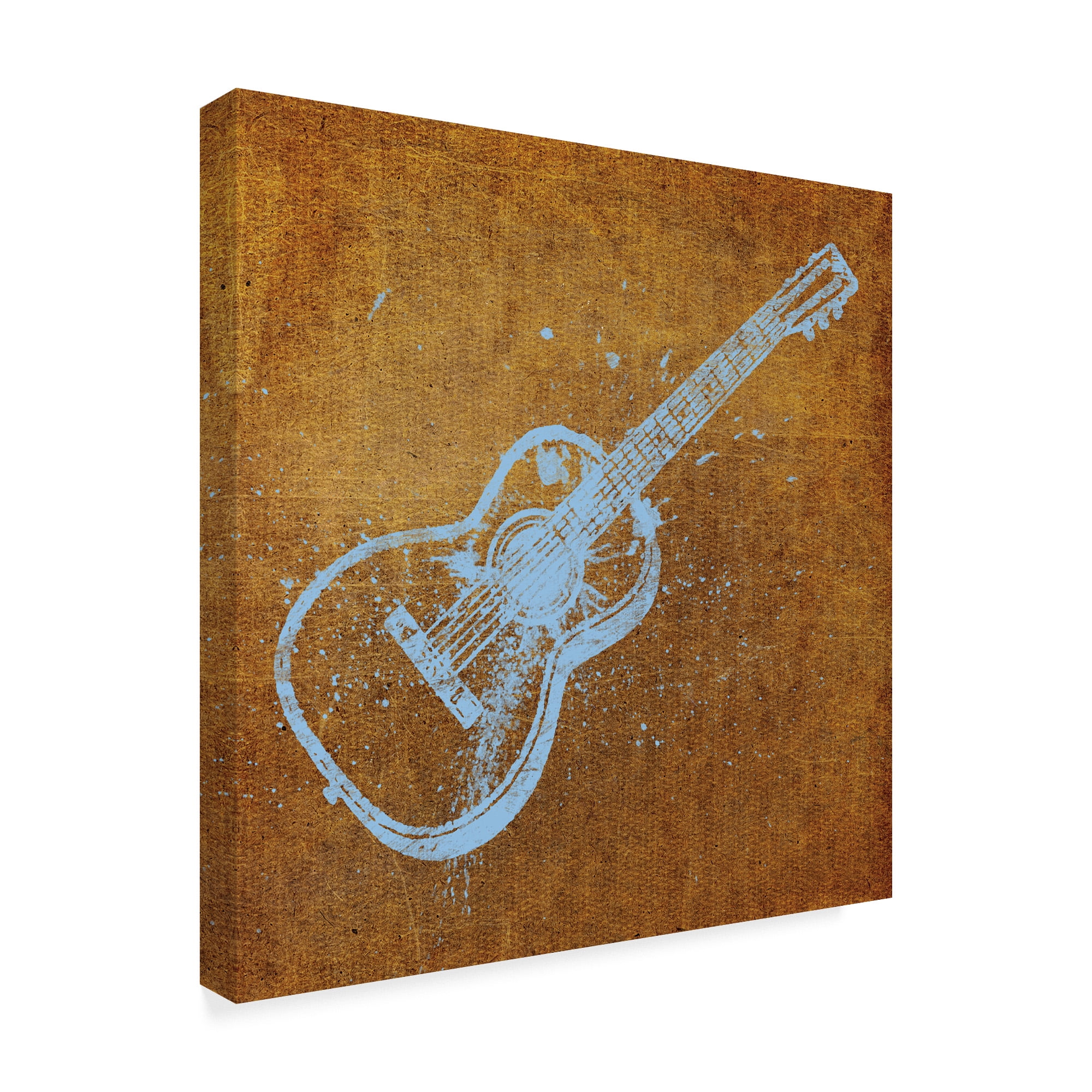 Trademark Fine Art 'Acoustic Guitar' Canvas Art by John W. Golden