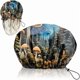 thumbnail image 1 of wonima11 Luxury Shower Cap Adjustable Reusable Double Waterproof Layer Elastic Satin Lined Hair Bath Cap Cute Aesthetic Women Girls-Blue Mushroom, 1 of 1