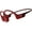 Solar Red, variant on AfterShokz Aeropex - Open Ear Bluetooth Bone Conduction Sports Headphones with Built in Mic (Lunar Gray)