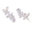 thumbnail image 4 of Efulgenz Crystal Bridal Big Dangle Earrings Cubic Zirconia CZ Austrian Stone Wedding Dangling Earrings for Women, Brides, Bridesmaid, 4 of 5