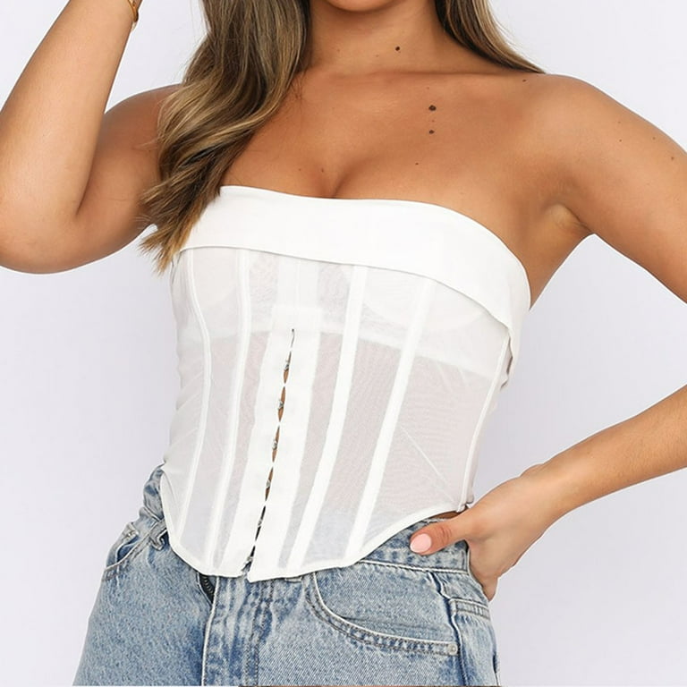 Strapless tank top best sale walmart