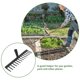 thumbnail image 3 of CRAFTHROU Rastrillo Metálico Negro Para Jardín Con 14 Ideal Para Limpieza Y Mantenimiento Exterior, 3 of 7