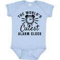 thumbnail image 3 of Inktastic The Worlds Cutest Alarm Clock Boys or Girls Baby Bodysuit, 3 of 5