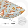 thumbnail image 3 of Honeii Retro Floral Butterfly Decorative Throw Pillow Case - Elevate Your Couch, Sofa, or Bed with Stylish Home Decor, Perfect Gift Idea-20"x30", 3 of 6