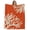 Orange, variant on Letter A Throw Blanket, Flannel Fleece Blanket with Striped Design for Couch, Monogram Words Soft Breathable All Season Plush Blankets for Sofa Office Chair 30"x40"