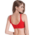 thumbnail image 2 of BIMEI Mastectomy Bra with Pockets for Breast Prosthesis Women's Full Coverage Wirefree Everyday Bra 8699,Red, 36B, 2 of 7