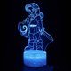 thumbnail image 1 of Lámpara LED de ilusión 3D con luz nocturna Anime Links con 7 colores, 1 of 1
