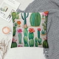 thumbnail image 2 of HENGT Throw Pillow Cover Watercolor Succulent Plants Cactus Decor Cushion Cover for Sofa Couch Bed, 2 of 5