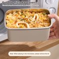 thumbnail image 3 of LCXmlly 304 Stainless Steel Crisper Box Reusable Stainless Steel Sealed Crisper Box Food Storage Containers with Lids Stackable Thick Lunch Box for Food Prep, 3 of 8