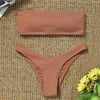 Pitauce Women's Bikini Sets Cute Swimsuits for Teen Girls Two Pieces Bikini Set Brown M
