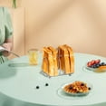 thumbnail image 4 of Rack 6 Bread Slice Slot Holder Serving Stand With Feet And Loop Carry Handle Stainless Steel Organiser For Kitchen Dining Room Or, 4 of 7