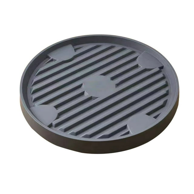 Plant Stand with Hidden Wheels Thickened Base Automatic Watering Control Rolling Plant Caddy for Heavy Pots Grey S