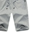 thumbnail image 4 of Hinvhai Plus Size Pants Clearance Men's Waist Drawstring Loose Relaxed Outdoor Summer Beach Shorts Pants Gray 10(XL), 4 of 4
