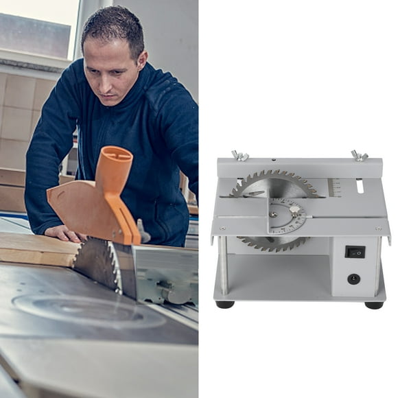 Portable Table Saw Cutting Machine Multi Function Steel Frame Structure Cutting Tabletop Circular Saw AC 110-240V