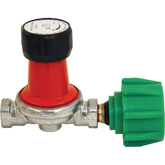 Bayou Classic 7850 High Pressure Regulator/Control Valve Features 0-30-psi Adjustable Regulator 1/4-in FNPT Outlet