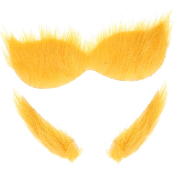 Disfraz de Bigote Falso y Cejas para Cosplay y Cómodo y Transpirable para Fiesta de Halloween y Accesorios Teatrales