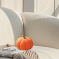 thumbnail image 4 of PPgejGEK Pumpkin Shaped Throw Pillow Orange Fall Decorative Cushion for Home Decor 7.87x4.72 Inch, 4 of 5