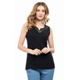 thumbnail image 3 of (3 pack) Turtle Bay New York Women's Rhinestone Notch V-neck Knitted Tank Top, 3 of 10