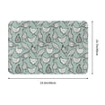 thumbnail image 3 of Balery Hand Drawn Chickens Doormat, Durable Flannel Fabric, Waterproof Stain and Fade Resistant, Low Profile,Indoor Outdoor Door Mats, Easy Clean Patio Entrance Mat, 16x24in, 3 of 9