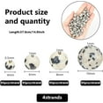thumbnail image 2 of 1 Box 244 Pcs 4 Sizes Natural Dalmatian Jasper Stone Beads 4mm 6mm 8mm 10mm Natural Gemstone Beads Round Stone Bead Smooth Ball Beads Loose Spacer Beads for DIY Jewelry Making, 2 of 8