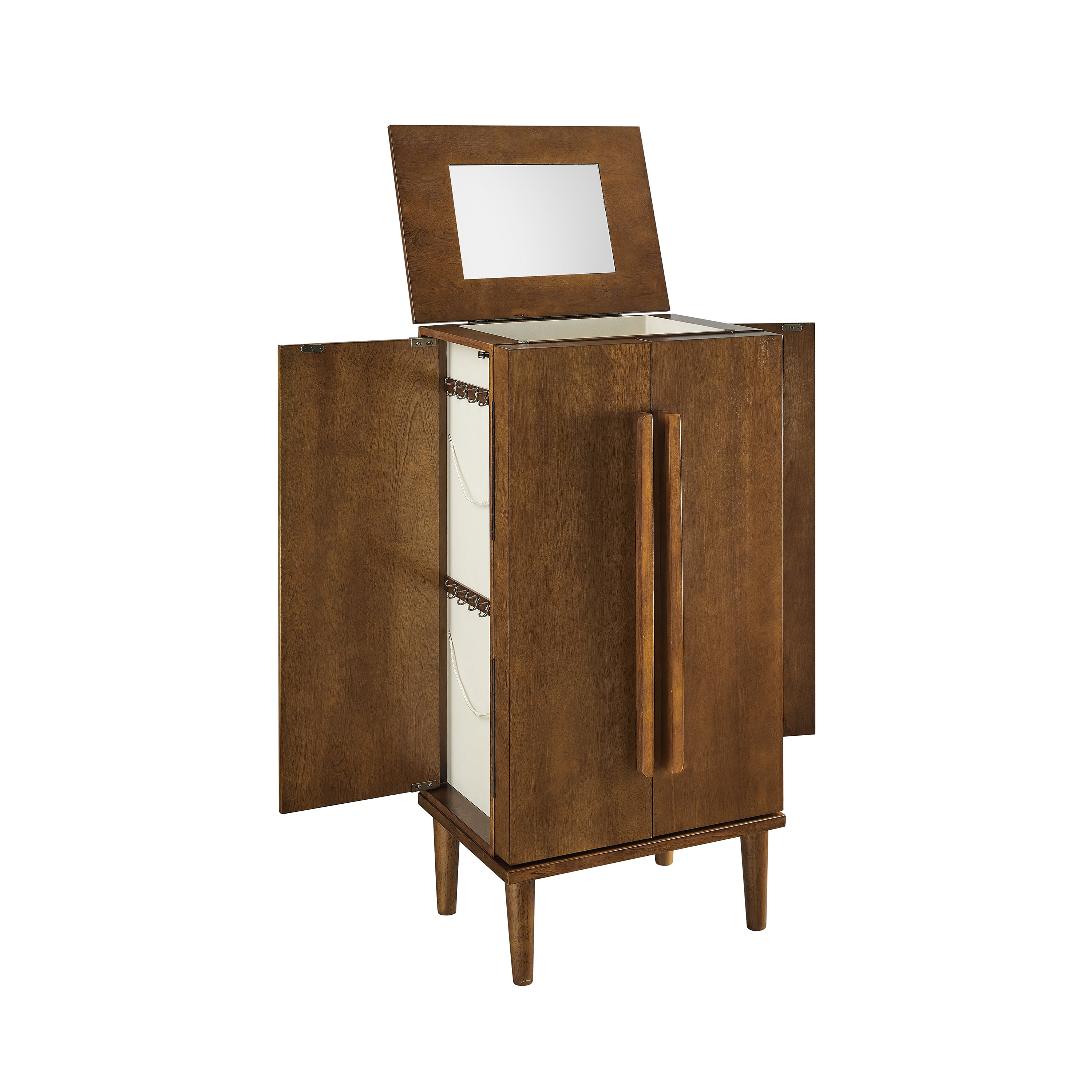 Powell Barjune Jewelry Armoire, Walnut