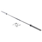 Weider Olympic-Sized Chrome Barbell, 7’ with Textured Hand