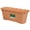 Brown, variant on Hoosue Scalloped Edge Plastic Window Box Planters, Rectangular Flower Pots with Drainage, Lightweight Decorative Planters for Indoor/Outdoor Use