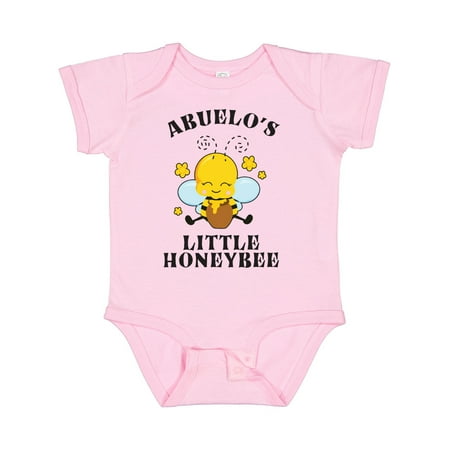 

Inktastic Cute Bee Abuelo s Little Honeybee with Stars Gift Baby Boy or Baby Girl Bodysuit