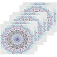 thumbnail image 2 of Dreamtimes 6 PCS Flower with Mandala Washcloths, 12 X 12 Inches Cotton Wash Cloths, Highly Absorbent and Soft Face Towels for Bathroom,Gym,Hotel and Spa, 2 of 7