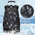 thumbnail image 5 of Sac à Dos Scolaire à Roulettes Sacs d'École avec Roues Sacs à Dos à Roulettes pour Garçons Enfants Sac Chariot Scolaire Imperméable, 5 of 5