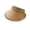Khaki, variant on Women’s Fringed Woven Sun Visor with Wide Head Band for Lawn Picnics Brown