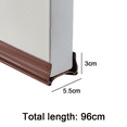 thumbnail image 2 of Bottom Seal Weather Stripping，Weatherstrip Under Door - Removable and Washable Dust, 2 of 5
