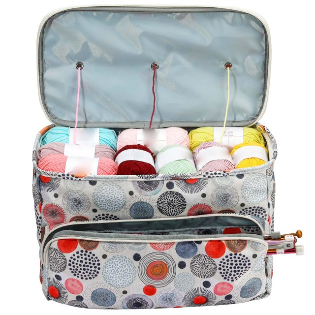 Bolsa de almacenamiento para lanas, organizador de lanas, accesorios únicos para lanas, bolsa de costura Premium, bolsa para tejer B Hugo Bolsa de almacenamiento de hilo