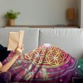 thumbnail image 3 of Geometry Soft Flannel Fleece Throw Blanket, Symbolic Abstract Shapes Mathematics and Digital Print, Cozy Plush for Indoor and Outdoor Use, 50" x 60", Multicolor, by Ambesonne, 3 of 5