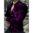thumbnail image 3 of Camisas de moda con estampado floral en 3D para hombre, camisas de manga larga con solapa estampada, ropa informal vintage de lujo con gráficos de calle, tops ajustados para hombre, 3 of 5