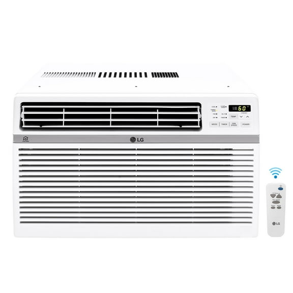 LG 18,000 BTU 230V Window Smart Air Conditioner with Remote, LW1821ERSM
