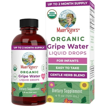 MaryRuth's USDA Organic Herbal Blend for Babies by MaryRuth's Herbal Blend for Little Tummies Baby Essentials For Newborns Ginger Root Fennel Seed Dill Seed Vegan 4 oz 30-60 Servings