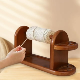 Yarn Dispenser Portable Wooden Yarn Holder With Wrist Strap Home