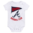 thumbnail image 3 of Infant Fanatics Atlanta Braves Fan Pennant 3-Pack Bodysuit Set, 3 of 4