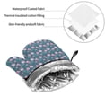 thumbnail image 6 of Pofeuu Tulips Flowers Print Oven Mitts and Pot Holders 4 pcs Set,High Heat Resistant 500 Degree Extra Thicken Long Kitchen Cotton Oven Glove for Cooking, 6 of 6