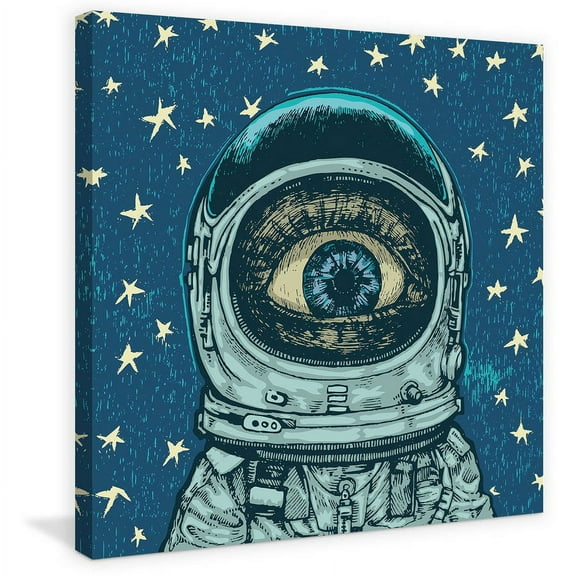 "Alien Eye" Painting Print on Wrapped Canvas