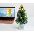 thumbnail image 6 of The Legend of Zelda Triforce LED USB-Powered Light-Up Desktop Holiday Tree, 6 of 8