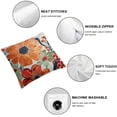 thumbnail image 6 of BANET Pack of 2 Throw Pillow Covers,Embroidered Floral Pillow Case Soft Square Decorative Pillowcases for Home Sofa Couch  24x24in, 6 of 7