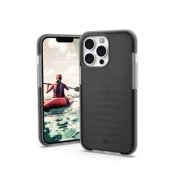 [U] by UAG iPhone 13 Pro Case [6.1-inch screen] Wave Slim Fit Lightweight Stylish Translucent Impact Resistant Protective Phone Cover, Ash