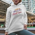 thumbnail image 2 of Never Apologize for Being You Quote with Flowers Art Merch Gift, White Hooded Sweatshirt or Hoodie, Small, 2 of 5