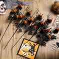 thumbnail image 4 of 18.5Inch Artificial Twig Branches Halloween Branches Picks Stems With Black Maple Leaf and Pumpkin Halloween Floral Decor Centerpieces, 4 of 8
